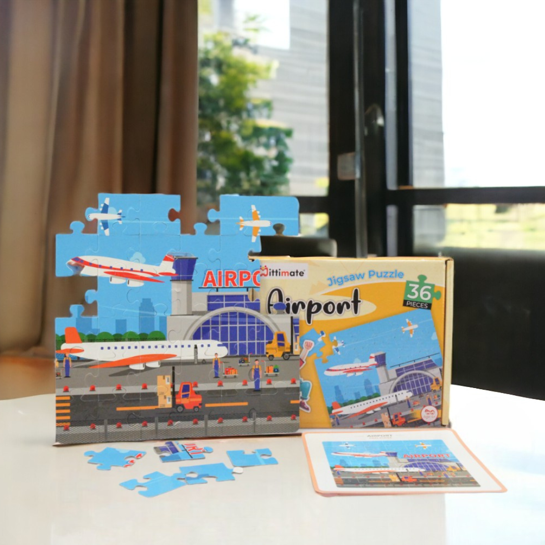 Airport Jigsaw Puzzle | Fun & Learning Games for kids