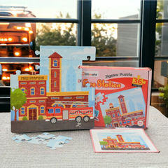 Fire Station Jigsaw Puzzles | Fun & Learning Games for kids