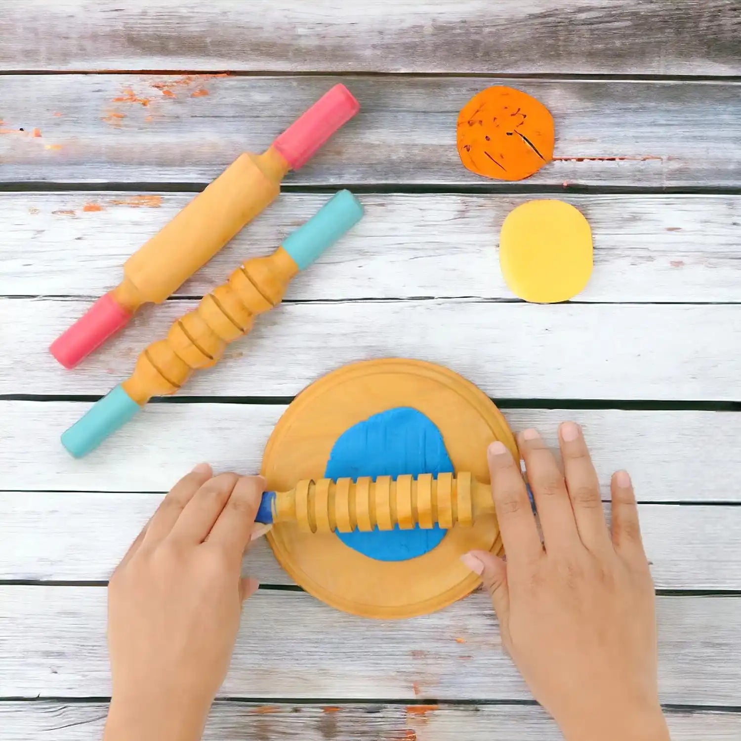 Pin For Kid Using Buy Rolling Pins Chakla Belan for Kids Age 3 to 5 Years Mittimate
