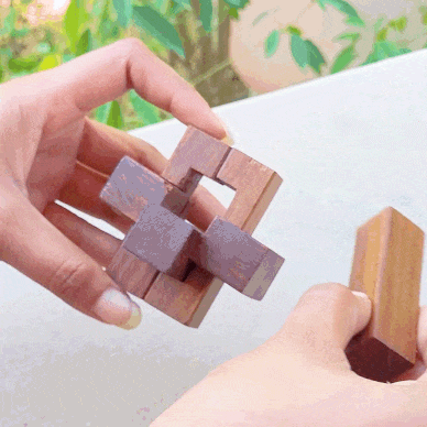 Wooden Burr Puzzle | Brain Teaser Games | Fun & Learning