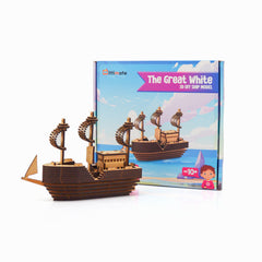 DIY - 3D Great White Ship Model   | Fun & Learning Cardboard Games for Kids