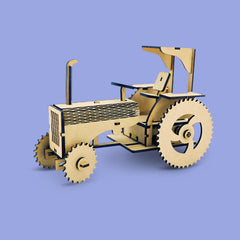 DIY - 3D Rusty Tractor Model | Fun & Learning Cardboard Games for Kids