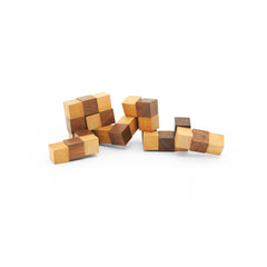 Snake Cube Puzzle 1.5″ | Wooden Brain Teaser Games | Fun & Learning