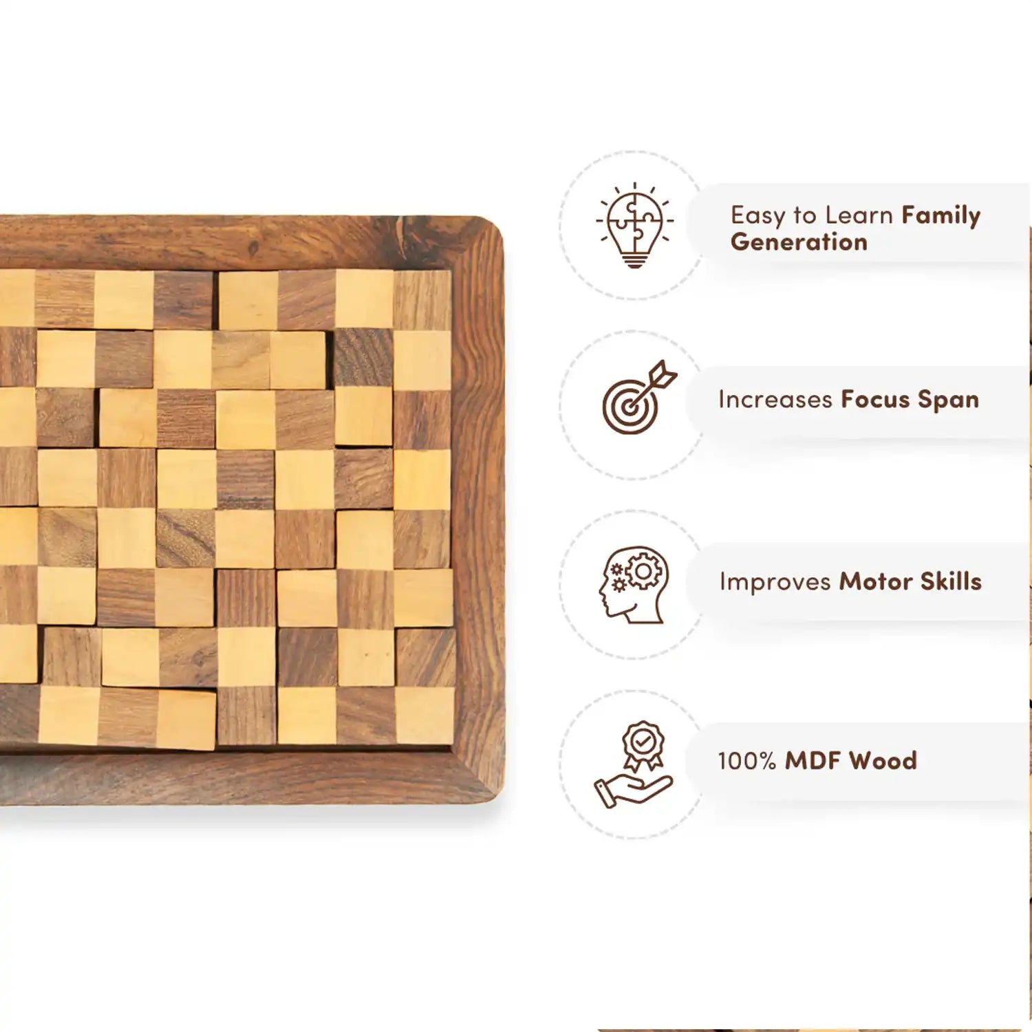 Wooden Brain Teaser Pentomino Puzzle Toy I 6 To 10 Yr Kid – Mittimate