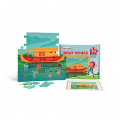 Boat house Jigsaw Puzzle |  Fun & Learning Games for kids
