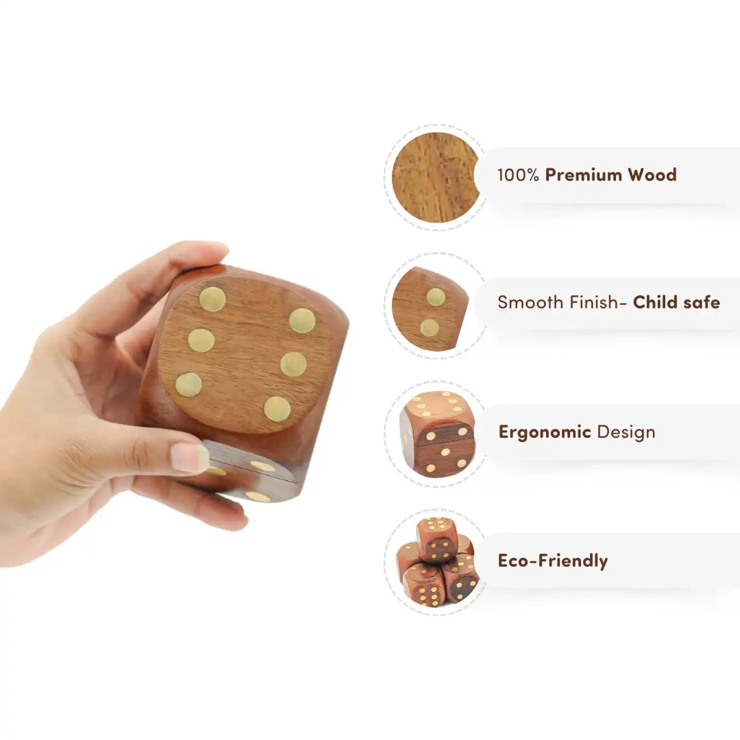 Buy Wooden Dice Box of Sheesham Wood Online – Mittimate