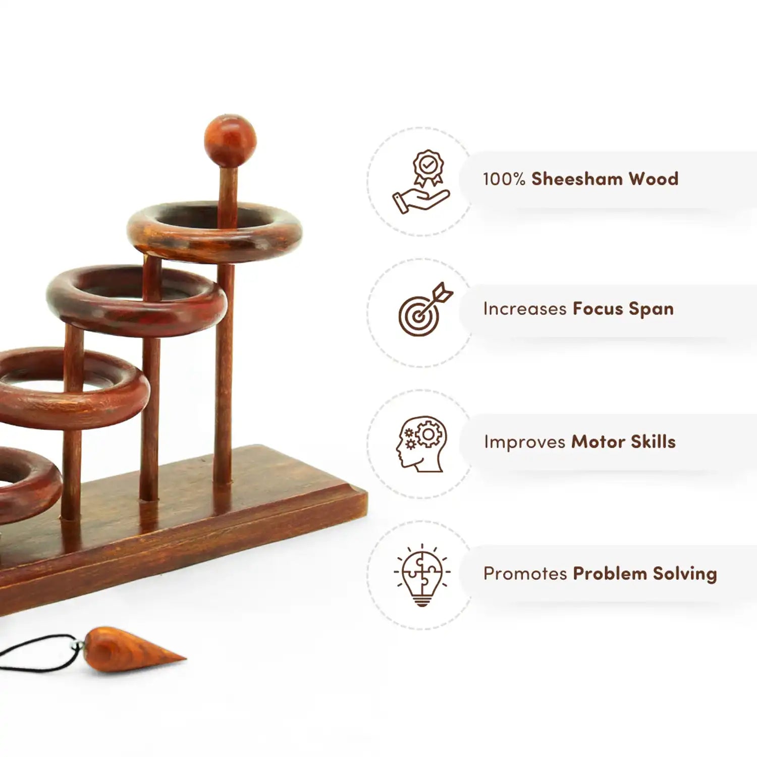 Buy Brain Teaser Wooden Roop & Loop Puzzle I 6 To 10 Yr Kid – Mittimate