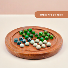 Wooden Solitaire Brain Vita 8 | Kids Brain Teasers Toys | Fun & Learning