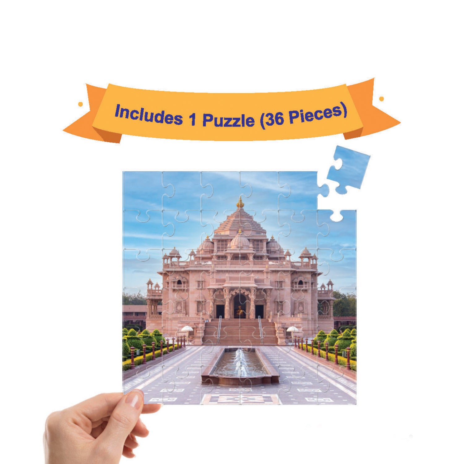 Indian Monuments Jigsaw Puzzle Combo (Set of 3)  - Fun & Learning Games for kids