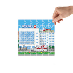 Home and Around Jigsaw Puzzle Combo (Set of 5 -  Fire Station, Hospital, Police Station, Post Office and School)- Fun & Learning Games for kids